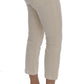 Elegant White Regular Fit Jeans