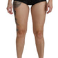 Elegant High Waist Black Hot Pants