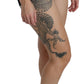 Elegant High Waist Black Hot Pants