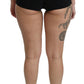Elegant High Waist Black Hot Pants
