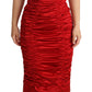 Elegant Satin Midi Bareback Dress