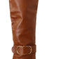 Elegant Brown Leather High Boots for Her