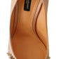 Elegant Nude Satin Crystal-Embellished Pumps