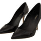 Elegant Black Patent Leather Stiletto Heels