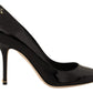 Elegant Black Patent Leather Stiletto Heels