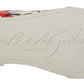 Elegance Unleashed: White and Red Lace-Up Sneakers