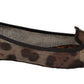 Elegant Leopard Print Flat Loafers