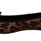 Chic Leopard Print Cotton Loafers