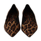 Chic Leopard Print Cotton Loafers