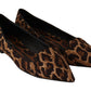 Chic Leopard Print Cotton Loafers