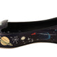 Elegant Outer Space Print Flat Loafers