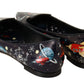 Elegant Outer Space Print Flat Loafers