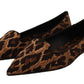 Elegant Leopard Print Loafers Flats
