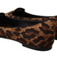Elegant Leopard Print Loafers Flats