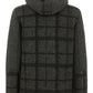 Elegant Anthracite Wool Blend Coat with Hood