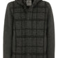 Elegant Anthracite Wool Blend Coat with Hood