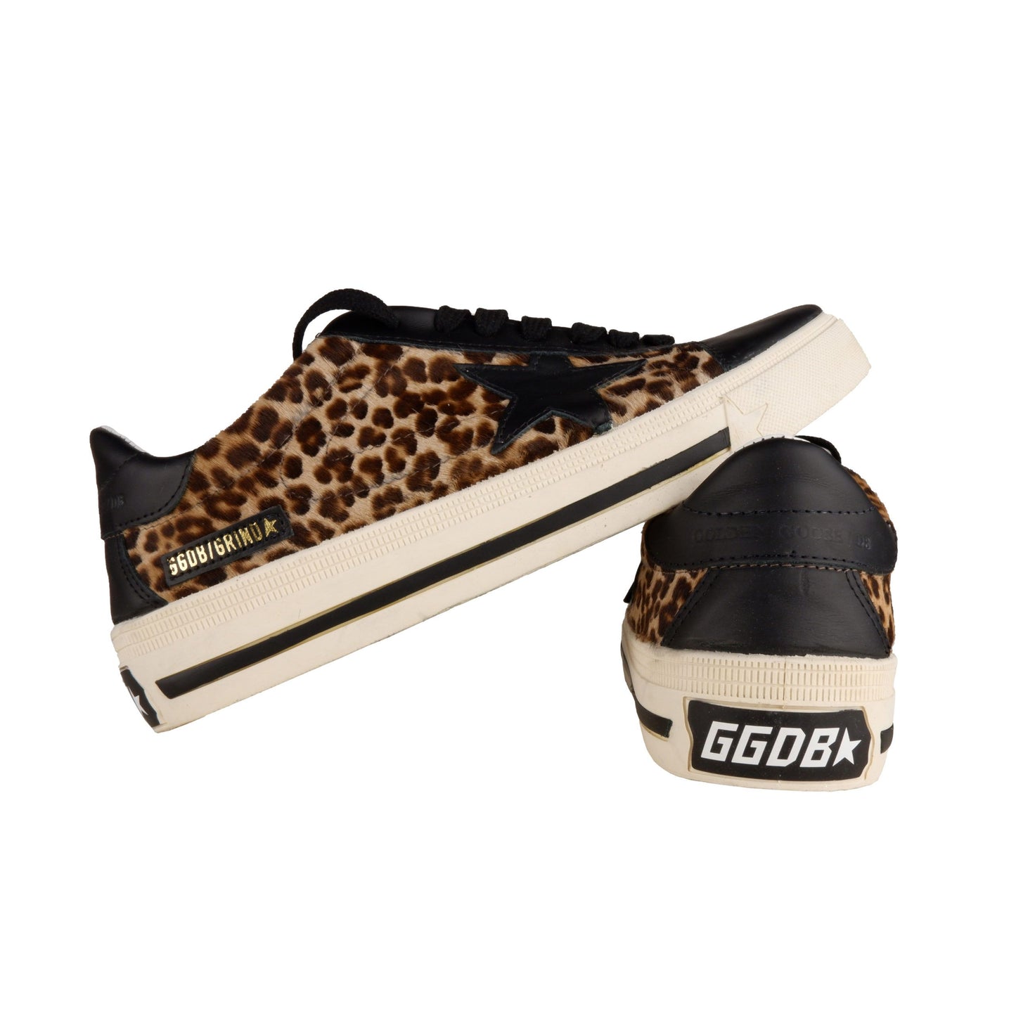 Black Leather Women Sneaker