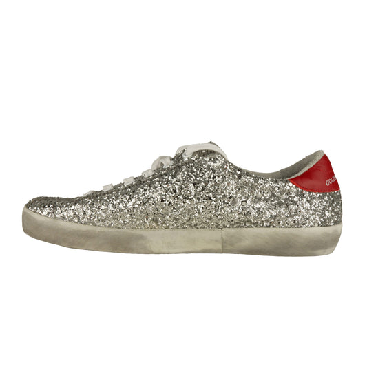 Gray Leather Women Sneaker