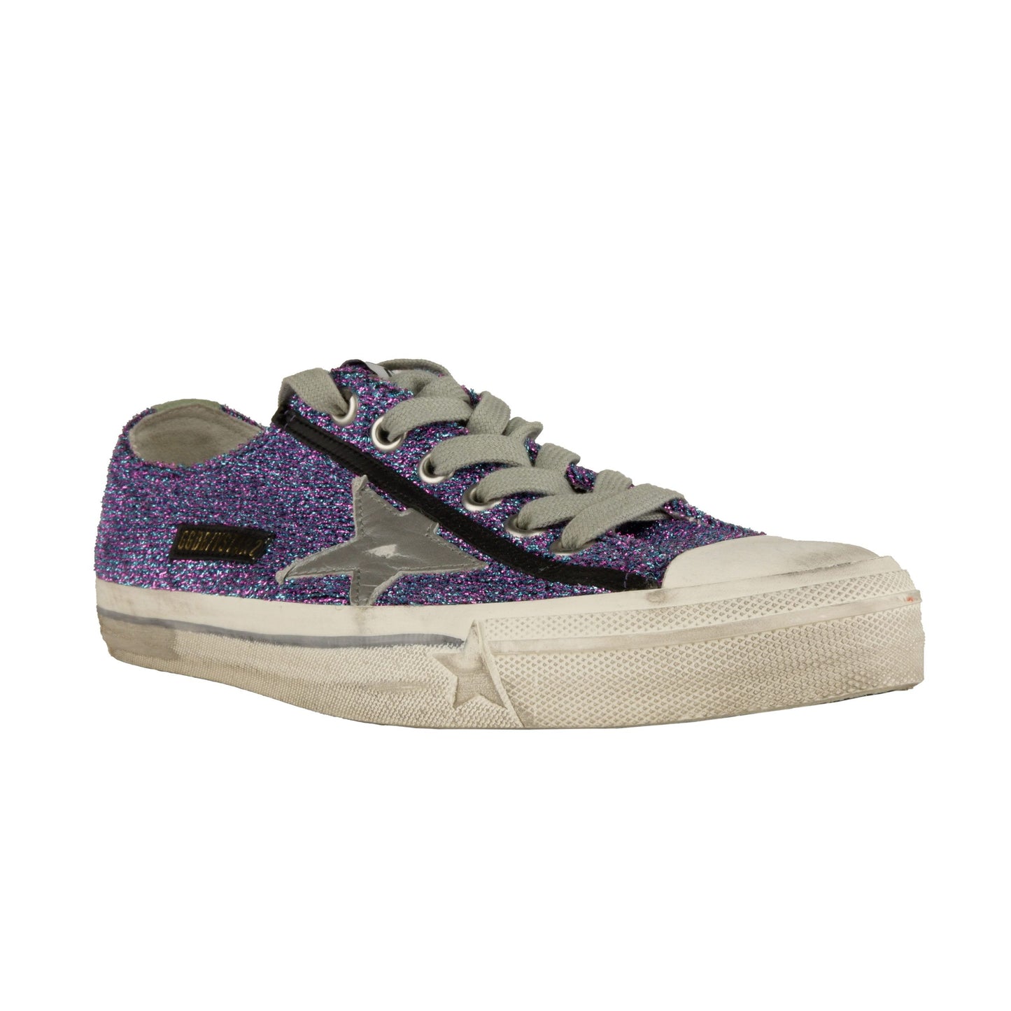 Purple Leather Women Sneaker