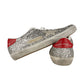 Gray Leather Women Sneaker