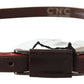 Elegant Brown Leather Fashion Belt