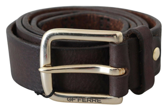 Elegant Black Leather Fashion Belt