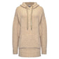 Beige Wool Blend Hooded Sweatshirt