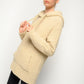 Beige Wool Blend Hooded Sweatshirt