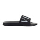 Elegant Black & White Valentino Slides Sandals