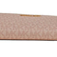 Jet Set Travel Dark Powder Blush PVC Large Double Zip Wrist Wallet
