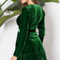 Green Velvet Women Dress