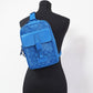 (C9838) Bright Blue Signature Coated Canvas Track Pack Slingpack Backpack