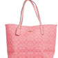 Pink Lemonade Signature Coated Canvas City Tote Shoulder Handbag