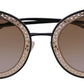 Chic Black Gold Gradient Sunglasses