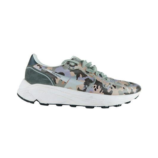 Gray Leather Men Sneaker
