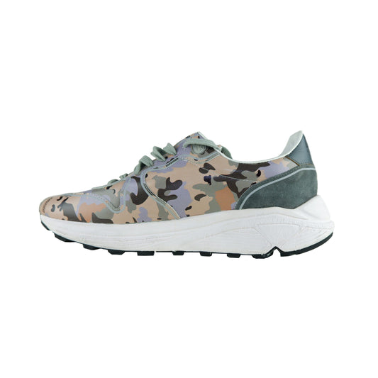 Gray Leather Men Sneaker