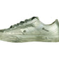 Gray Leather Women Sneaker