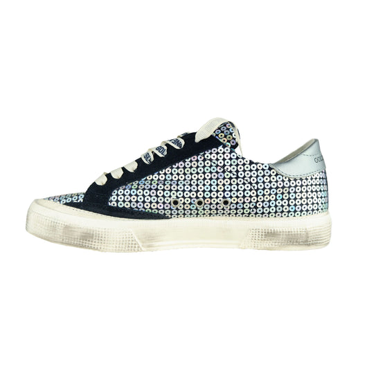 Black Leather Women Sneaker
