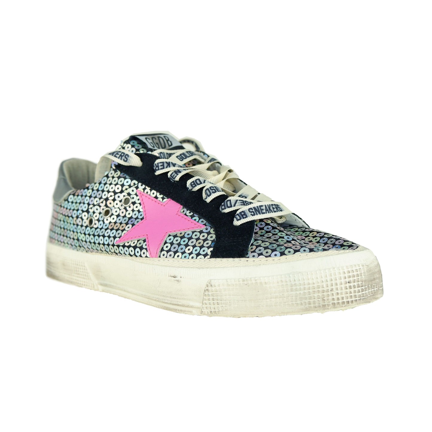 Black Leather Women Sneaker