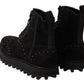 Studded Suede Ankle Boots