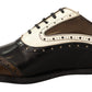 Elegant Two-Tone Leather Derby Dress Shoes