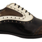 Elegant Two-Tone Leather Derby Dress Shoes