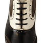 Elegant Two-Tone Leather Derby Dress Shoes