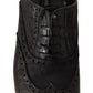 Exotic Leather Brogue Derby Dress Shoes