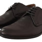 Elegant Black Leather Derby Shoes