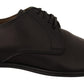 Elegant Black Leather Derby Shoes