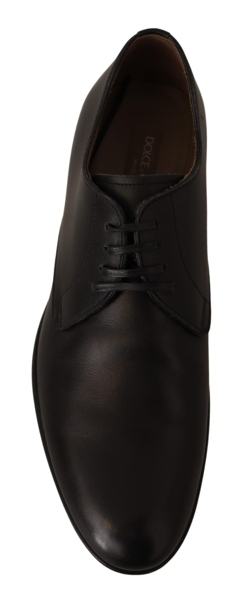 Elegant Black Leather Derby Shoes