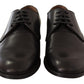 Elegant Black Leather Derby Shoes
