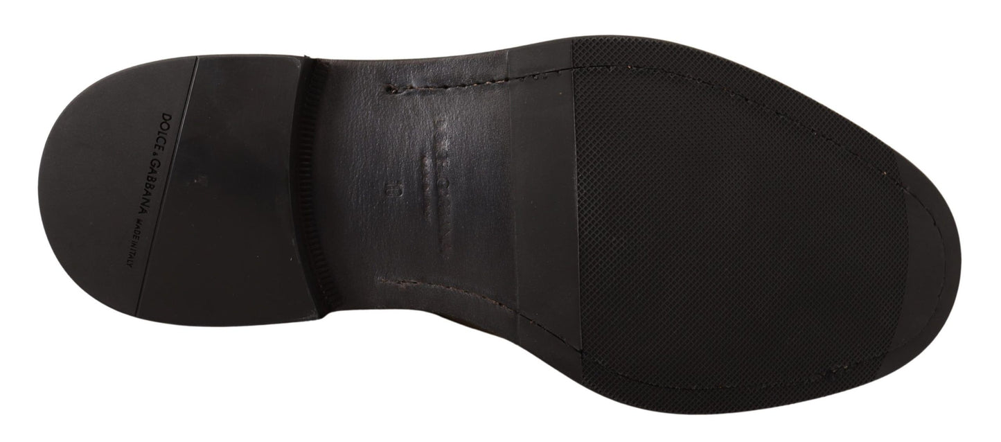 Elegant Studded Black Derby Shoes