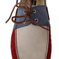 Multicolor Leather Suede Loafers